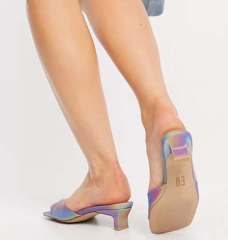 Sharon Mid Heeled Mules 3