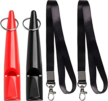 2 Pcs Dog Training Whistles with Lanyard 1