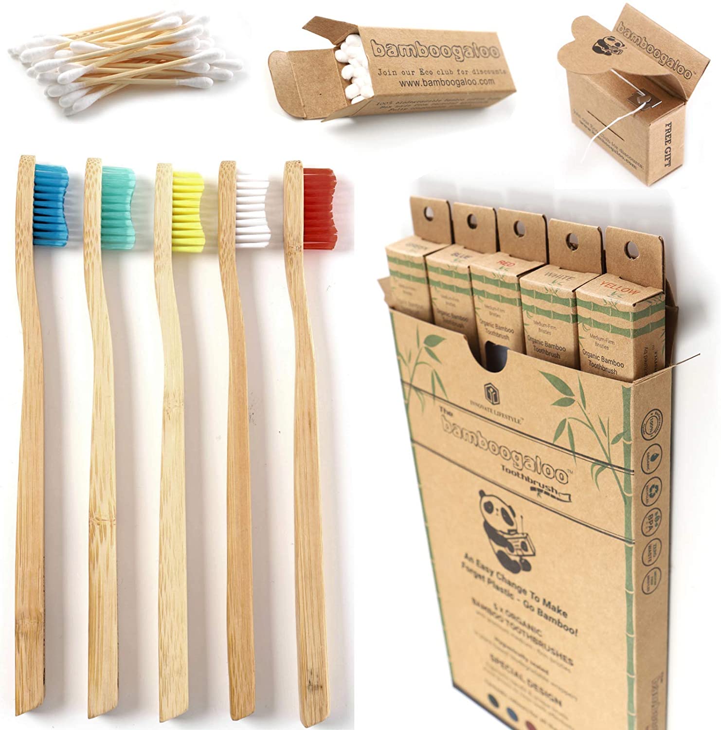 7. Bamboogaloo Organic Bamboo Toothbrushes 1