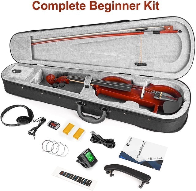 Full Size Silent Electric Violin Kit 2