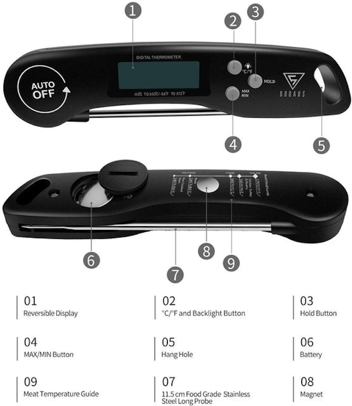 Instant Read Meat Thermometer 5