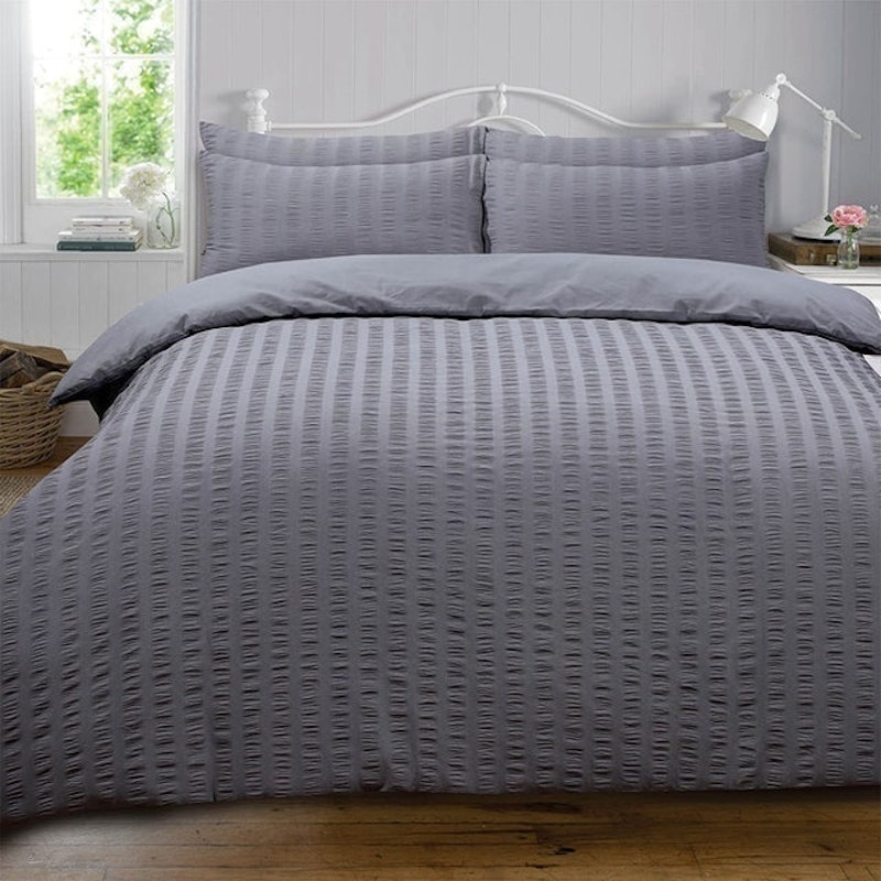 Seersucker Duvet Cover With Pillow Case 1