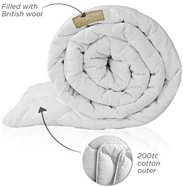Natural Hypoallergenic Temperature Regulating British Wool Duvet 2
