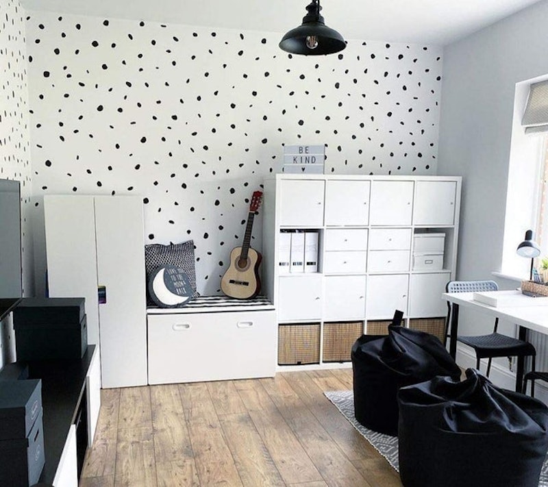 Irregular Monochrome Polka Dot Wall Decals 3
