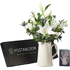 White Roses & Lisianthus Boxed Bouquet