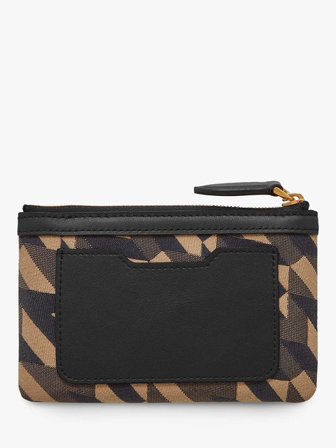 ECONYL Leather Zip Pouch 2