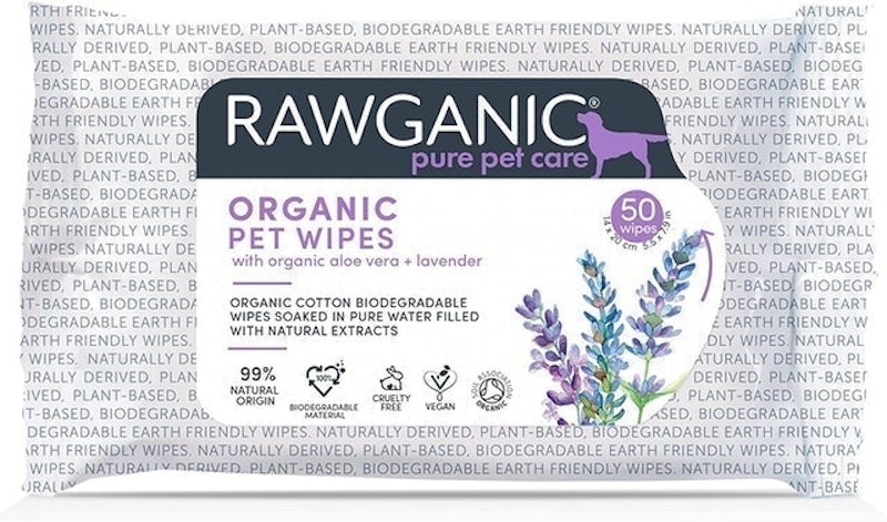 Organic Pet Wipes With Aloe Vera & Lavender 1