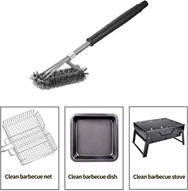 Triangle Metal BBQ Grill Cleaning Brush 2
