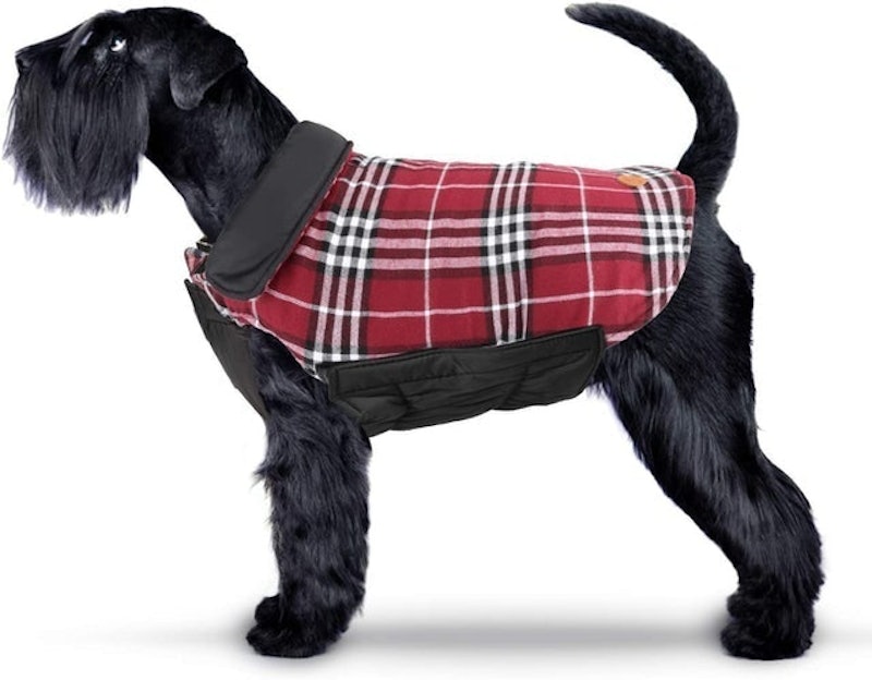 Reversible Plaid Dog Coat 1