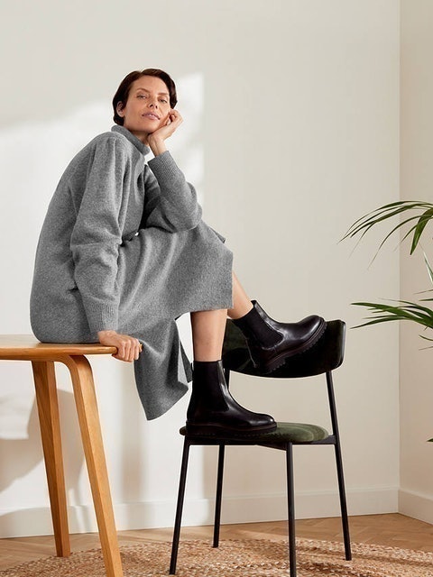 ANYDAY Funnel Neck Knit Jumper Dress 3