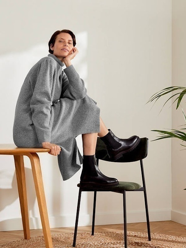 ANYDAY Funnel Neck Knit Jumper Dress 3