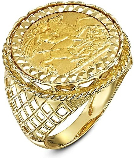 22 ct Sovereign Coin Ring 1