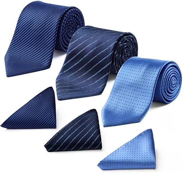 Navy Printed Tie 3-Pack 1
