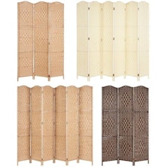 Solid Weave Handmade Wicker Room Divider