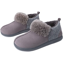 Micro Suede Memory Foam Slippers