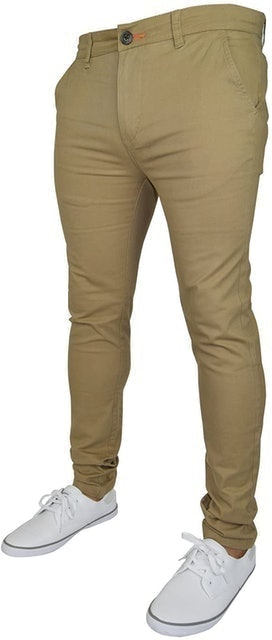 Men's Skinny Stretch Chino Trousers 1
