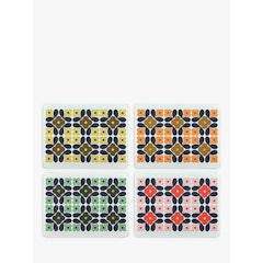 Cork-Backed Flower Tile Placemats