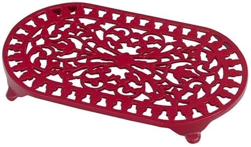 Traditional Cast Iron Oval Trivet 1