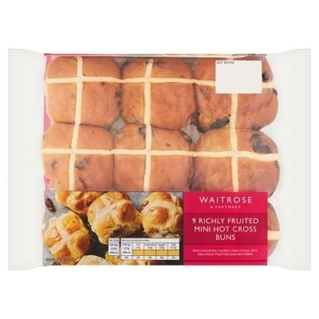 Richly Fruited Mini Hot Cross Buns 1