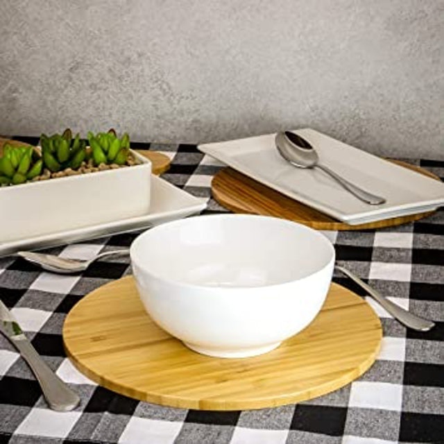 Circular Bamboo Placemats and Coasters 2