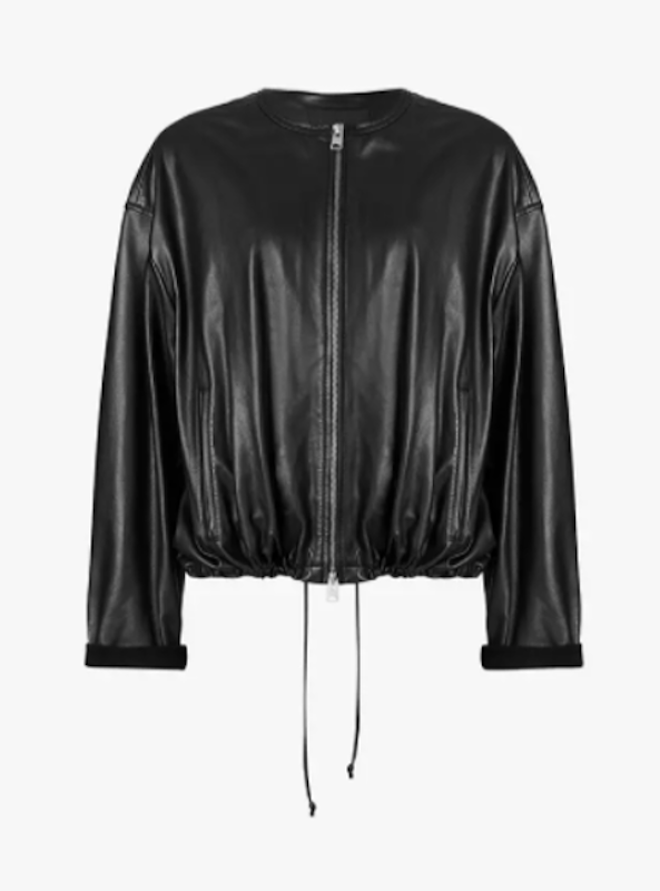 Della Leather Bomber Jacket 1