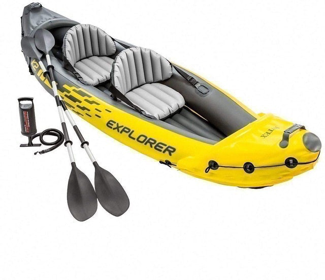  Explorer K2 Yellow Inflatable Kayak 1