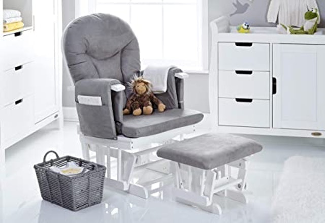 Reclining Glider Nursing Chair & Stool 2