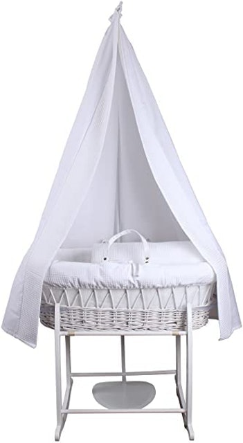 Waffle Moses Basket Starter Set - White 1