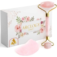 Rose Quartz Jade Roller and Gua Sha