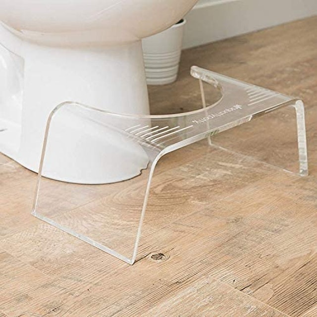 Slim Ghost Acrylic Toilet Stool 2