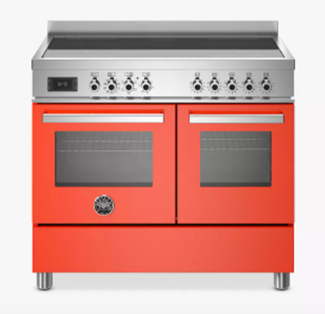Professional Series 100cm Electric Range Cooker with Induction Hob, Orange 1