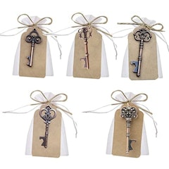 50 Pcs Vintage Key Bottle Open and Sheer Bag