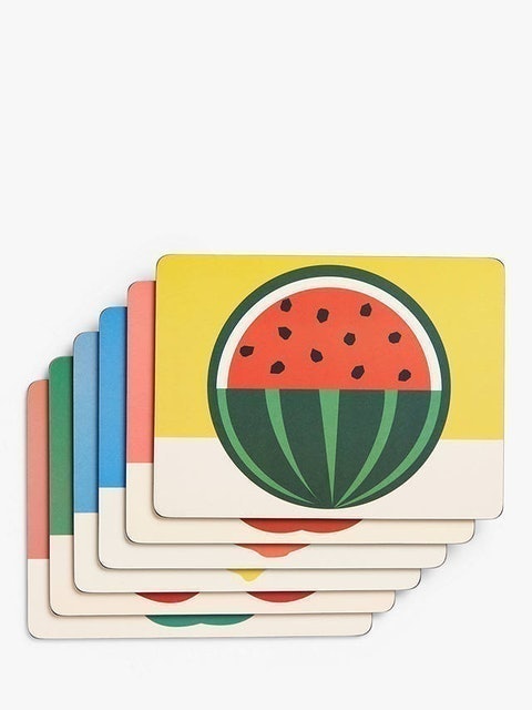 Cork-Backed Fruit Design Placemats 2