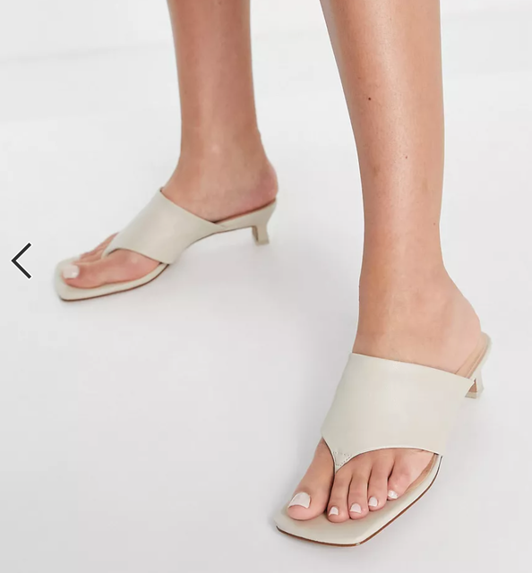 Christy Toe Thong Heeled Mules 2
