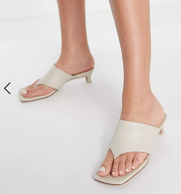 Christy Toe Thong Heeled Mules 2