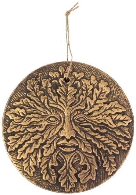 Green Man Hanging Wall Plaque 1