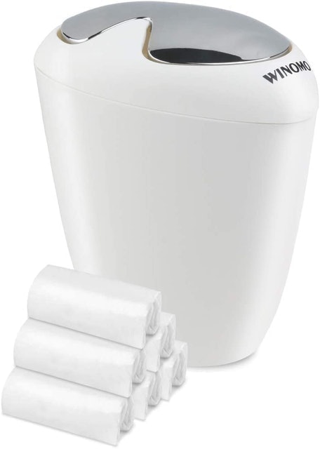 Swing Top Bin With Bags 1