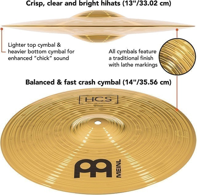 HCS Series Cymbal Starter Set Box Pack 3