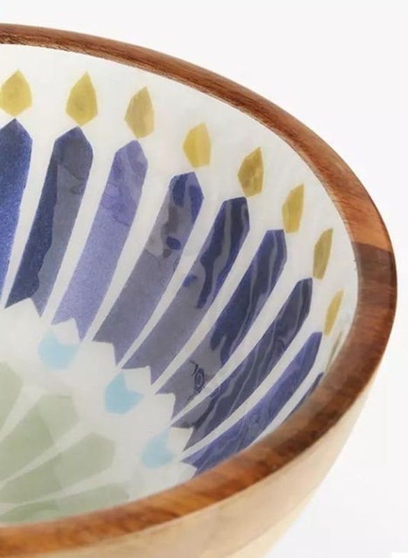 Levantine Print Wood Bowl 3