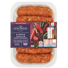 Extra Special Pork & Three Chilli Sausages