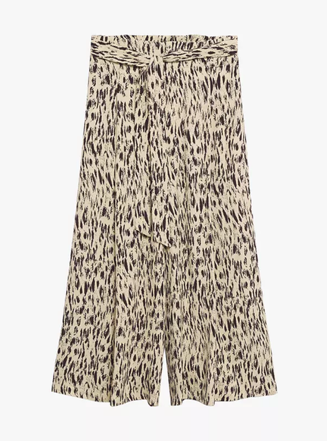 Abstract Animal Print Culottes 3
