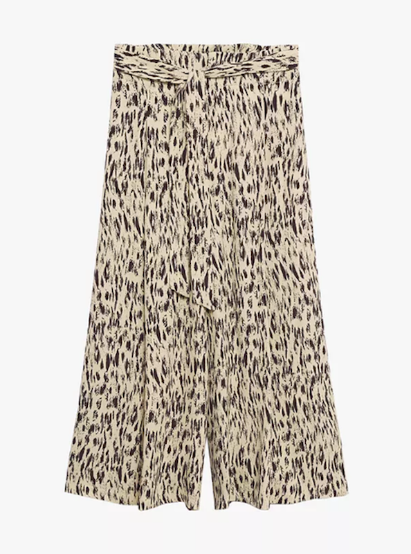 Abstract Animal Print Culottes 3