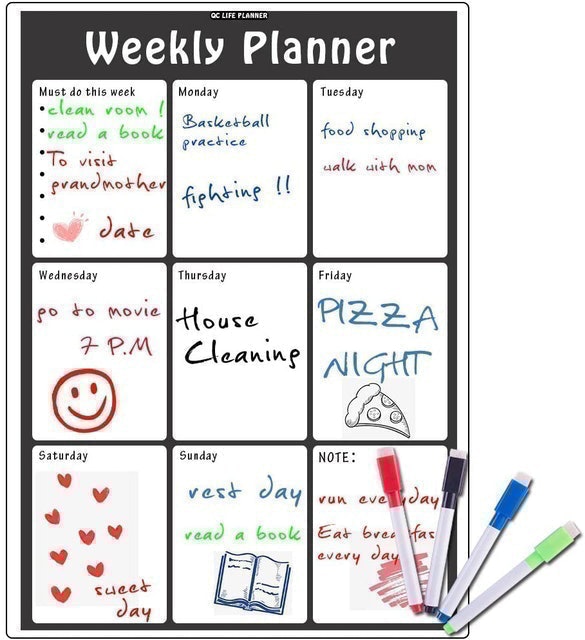 Magnetic Whiteboard Calendar 1