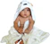 Immaculate Textiles Premium Bamboo Hooded Baby Bath Towel Set 1