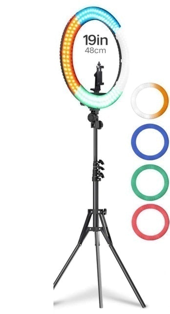 19" USB Quick Charge Ring Light  1