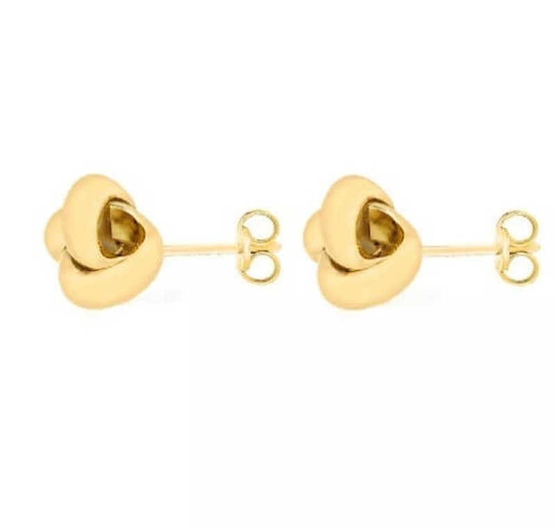 18ct Gold Knot Earrings 1