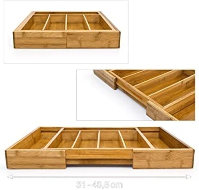 Adjustable Bamboo Tray 3