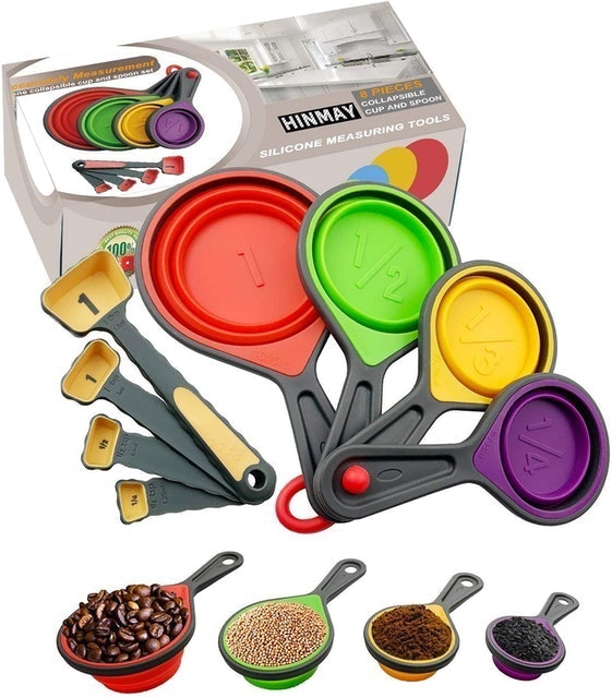 Silicone Collapsible Measuring Cup and Spoon Set 1