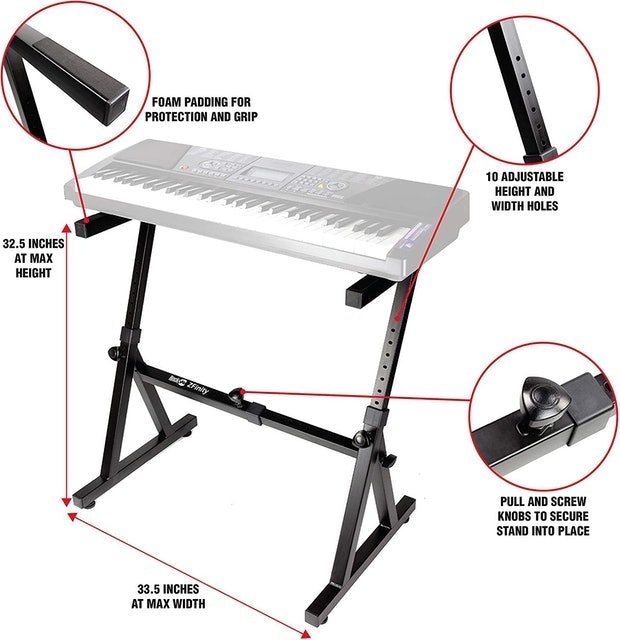 Heavy Duty Z-Style Keyboard Stand 4
