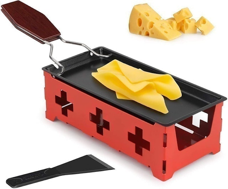  Portable Cheese Raclette Grill Mini Raclette Set Non-Stick  Baking Tray Home Kitchen Grilling Tool : Home & Kitchen